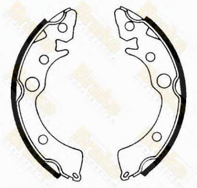 BRAKE ENGINEERING sh2210 -  Комплект тормозных колодок